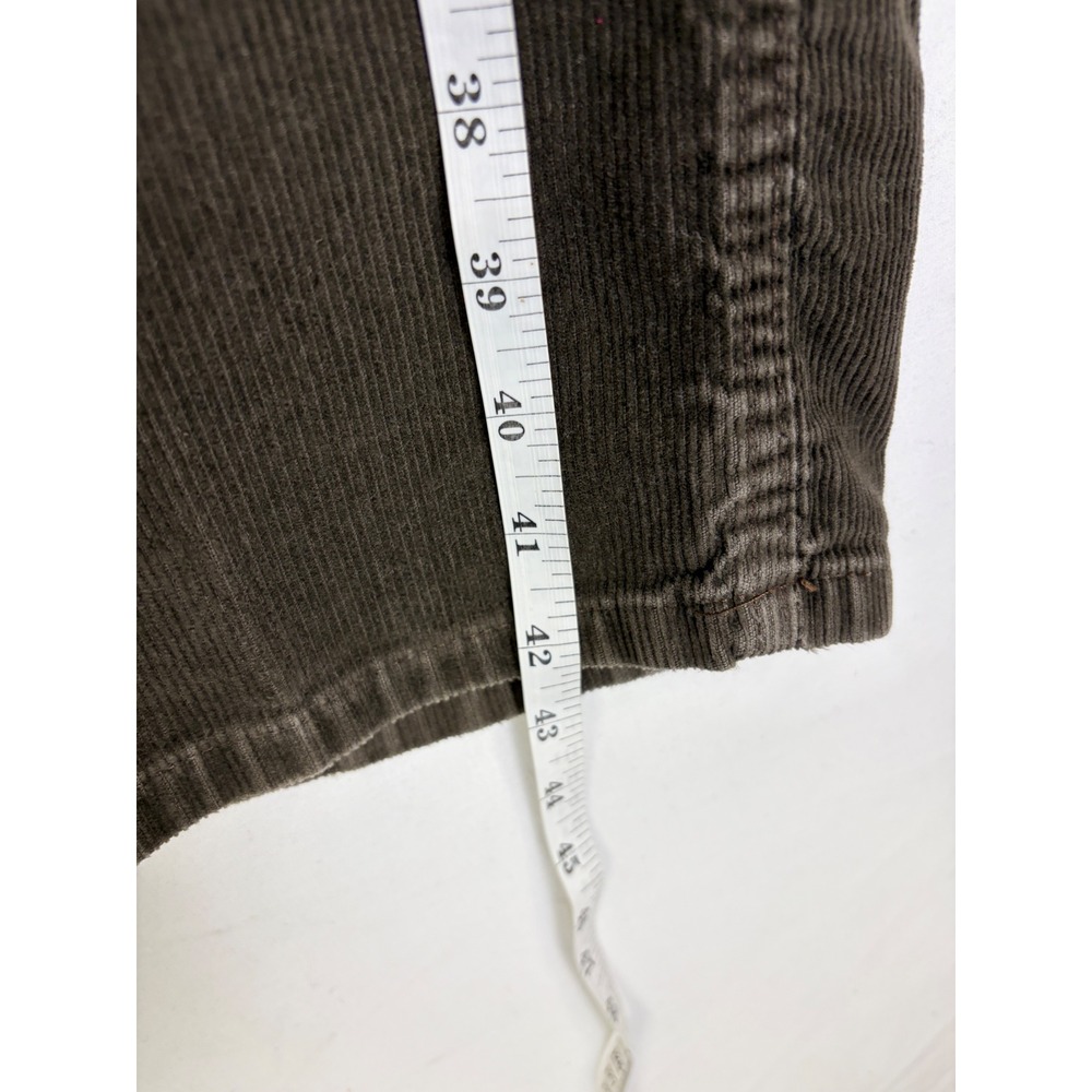 Eddie Bauer Women Brown Corduroy Stretch Straight Leg Pants Size 6 Tall Academia - Picture 7 of 12